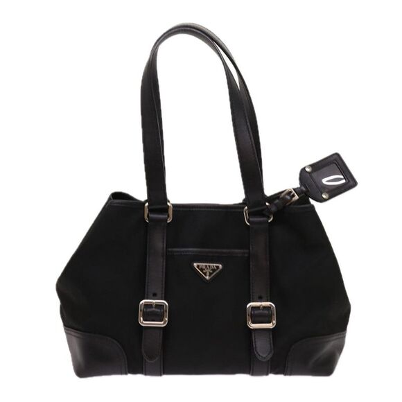 Prada Black Synthetic Tote Bag (Pre-Owned) - Picture 11 of 16